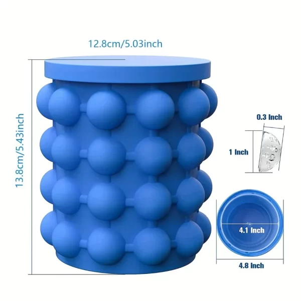Large 2 in 1 Silicone Ice Bucket - Image 2