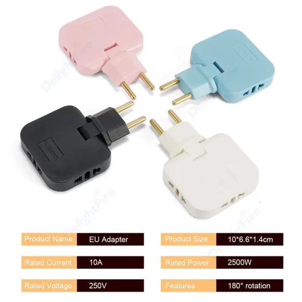 US To EU Foldable Adapters - Image 6