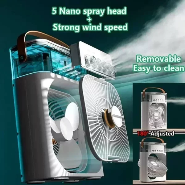 3 In 1 Fan Air Conditioner Portable Humidifier - Image 4