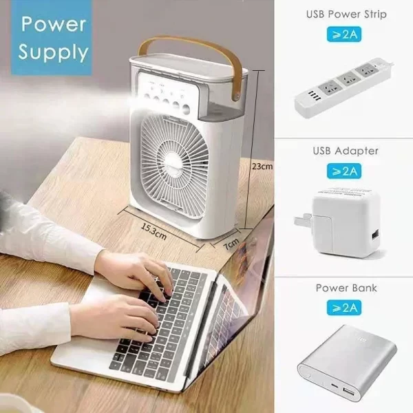 3 In 1 Fan Air Conditioner Portable Humidifier - Image 3
